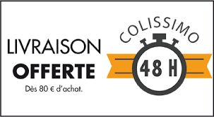 livraison offerte dès 80€. 4€ en dessous.